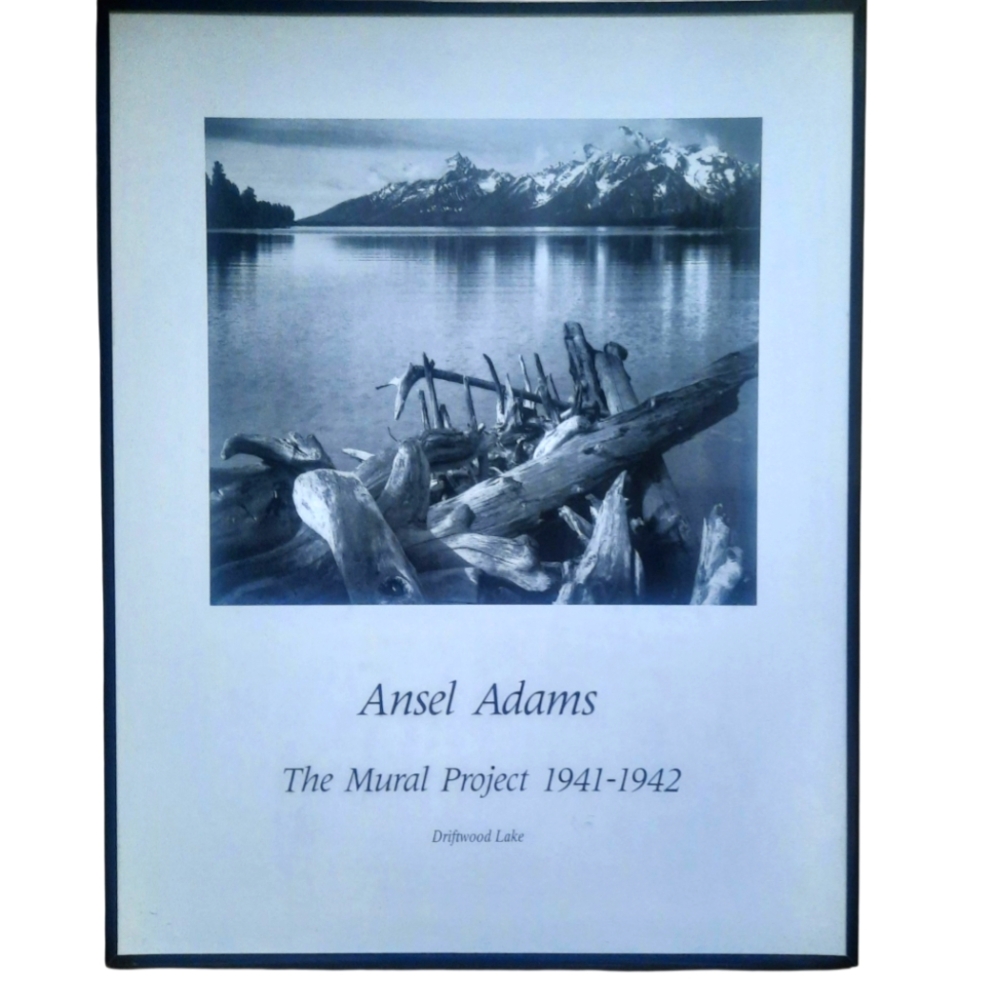 ANSEL ADAMS Driftwood Lake | The Mural Project 1941-1942 Framed Print 28"x22"